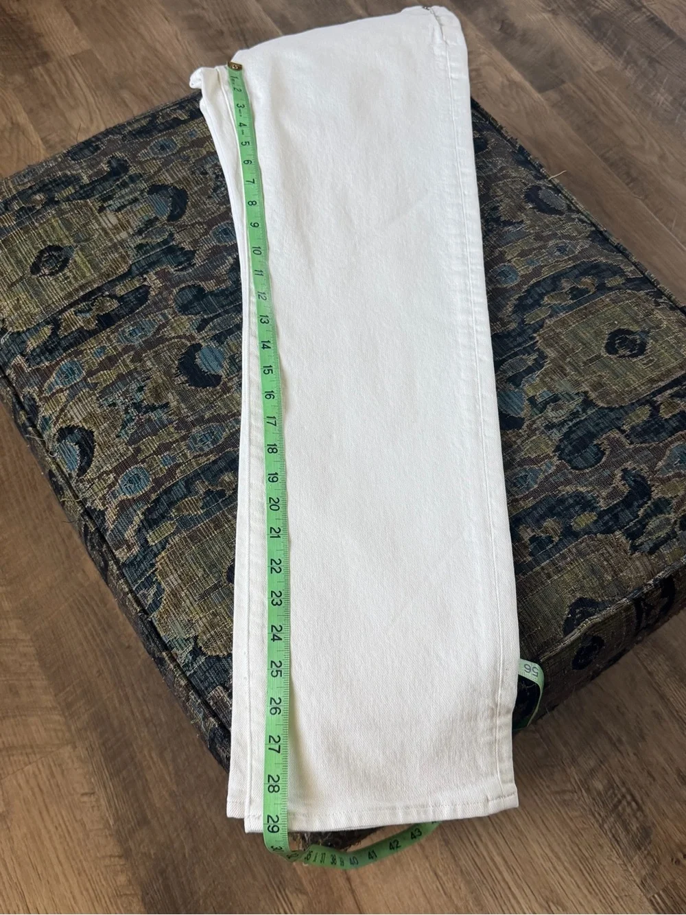 NWT J.Crew Nipped Straight High Rise Semi Stretch White Jeans 27 $148